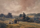 P. De Wint - 'Loading the Hay Cart'